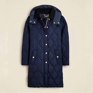 J. Crew Stowe puffer jacket with PrimaLoft Navy XS